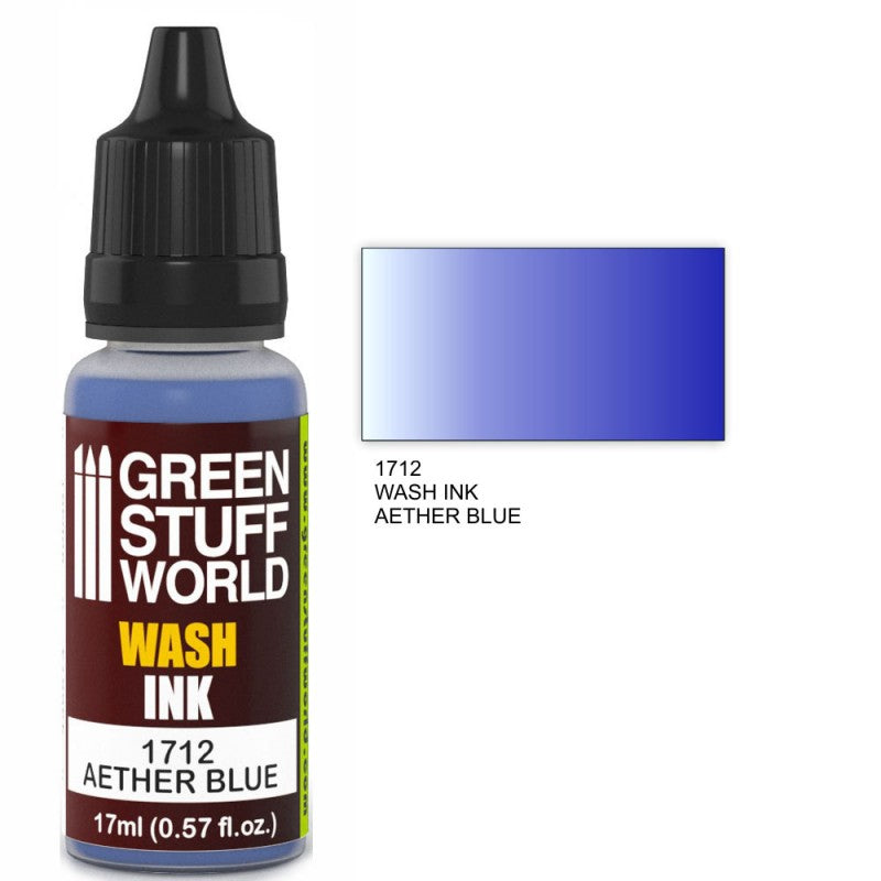 Green Stuff World Wash Ink Aether Blue 17ml