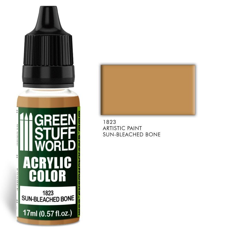 Green Stuff World Acrylic Color Sun-Bleached Bone 17ml