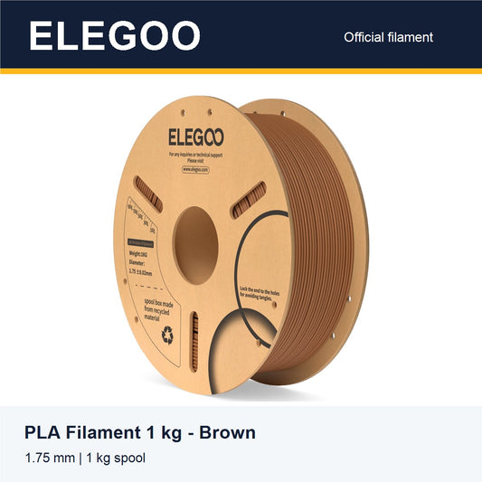 ELEGOO PLA Filament 1 kg - Brown [ELEGOO branded card]