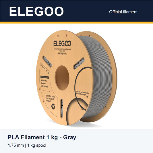 ELEGOO PLA Filament 1 kg - Gray [ELEGOO branded card]