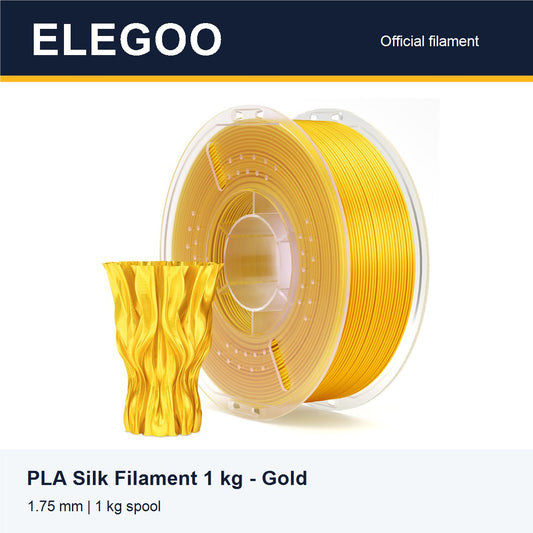 ELEGOO PLA Silk Filament 1 kg - Gold [ELEGOO branded card]