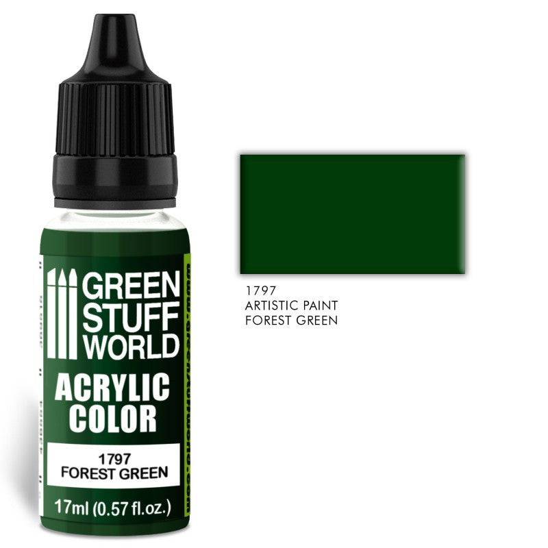 Green Stuff World Acrylic Color Forest Green 17ml