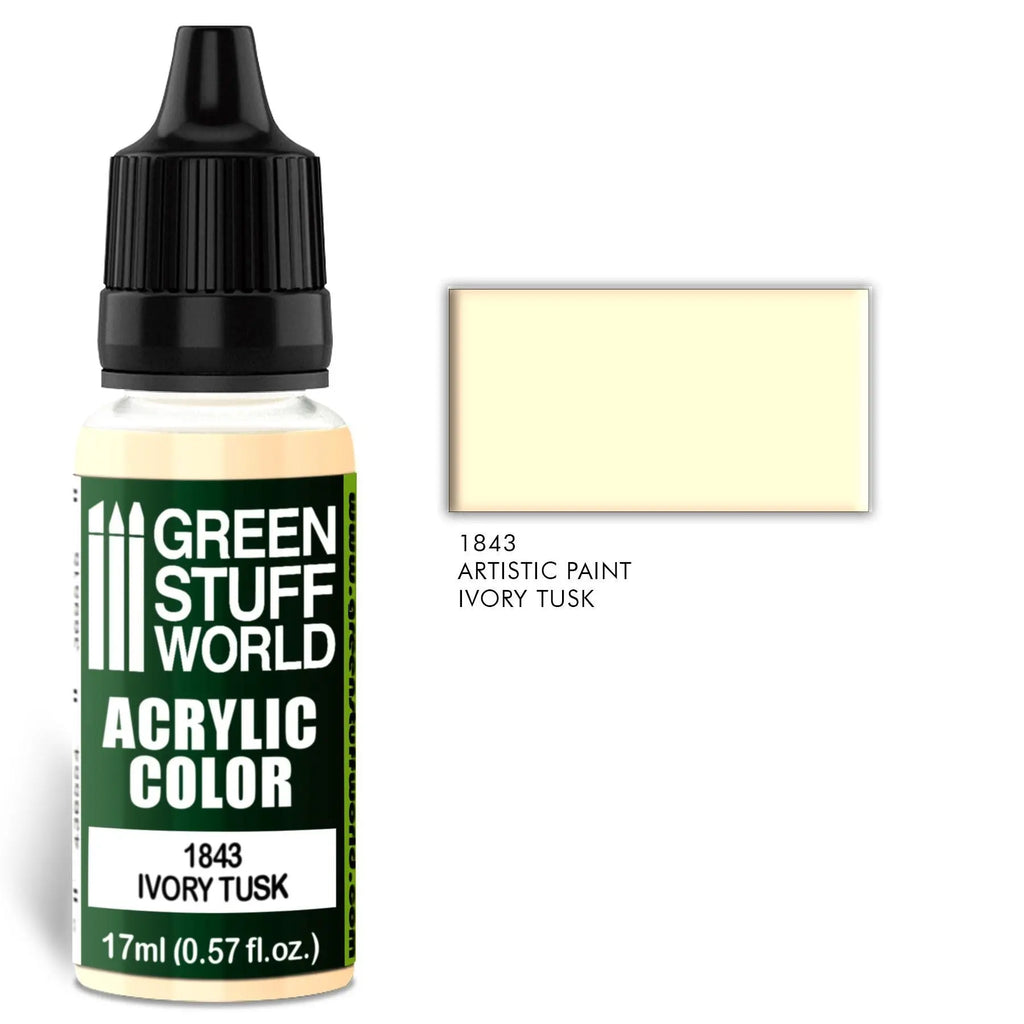 Green Stuff World Acrylic Color Ivory Tusk 17ml