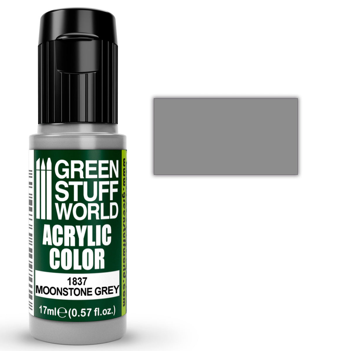 Green Stuff World Acrylic Color Moonstone Grey 17ml