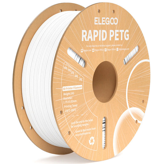 ELEGOO Rapid PETG 1 kg White filament spool