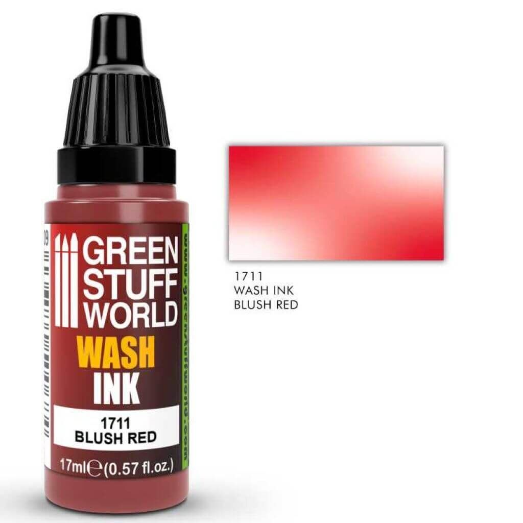 Green Stuff World Wash Ink Blush Red 17ml