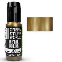Green Stuff World Metallic Paint Antique Gold 17ml