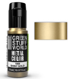 Green Stuff World Metallic Paint Shiny Gold 17ml