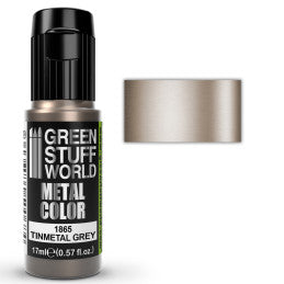 Green Stuff World Metallic Paint Tinmetal Grey 17ml