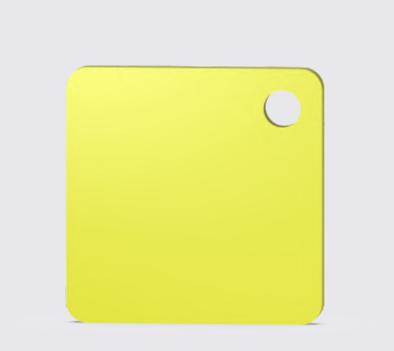 NextShapes PETG HF Lemon Yellow — manufacturer color swatch; actual printed color may vary.