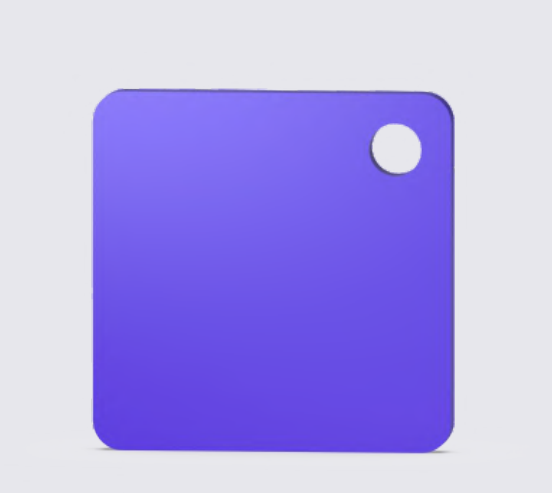 NextShapes PETG HF Purple — manufacturer color swatch; actual printed color may vary.