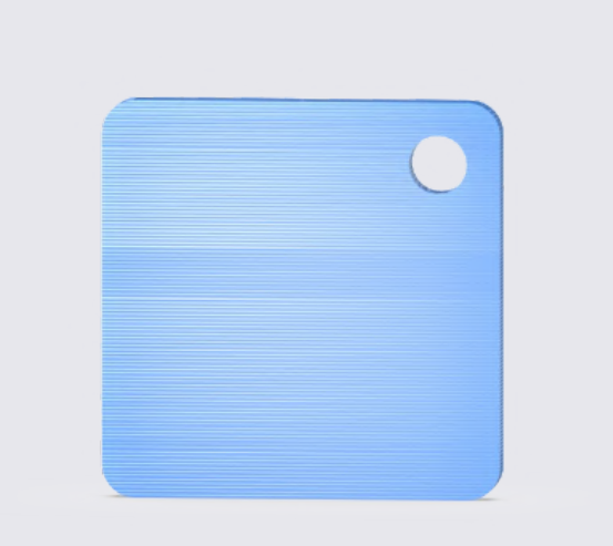 NextShapes PETG HF Transparent Blue — manufacturer color swatch; actual printed color may vary.