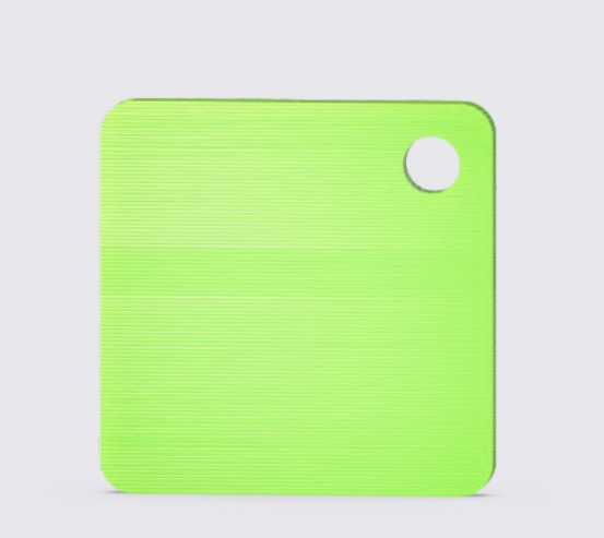 NextShapes PETG HF Transparent Green — manufacturer color swatch; actual printed color may vary.