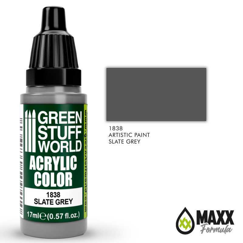 Green Stuff World Acrylic Color Slate Grey 17ml