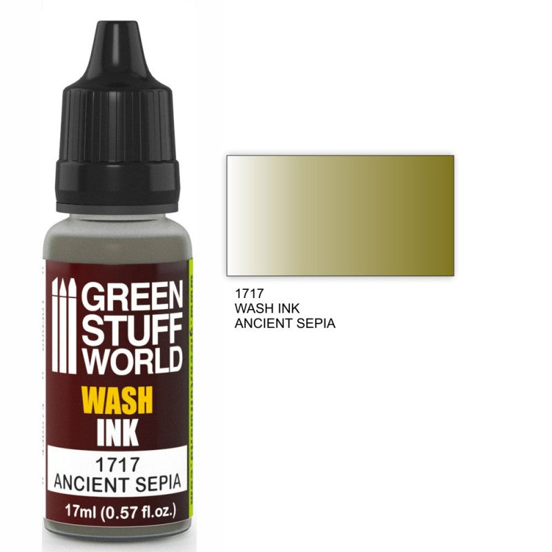 Green Stuff World Wash Ink Ancient Sepia 17ml