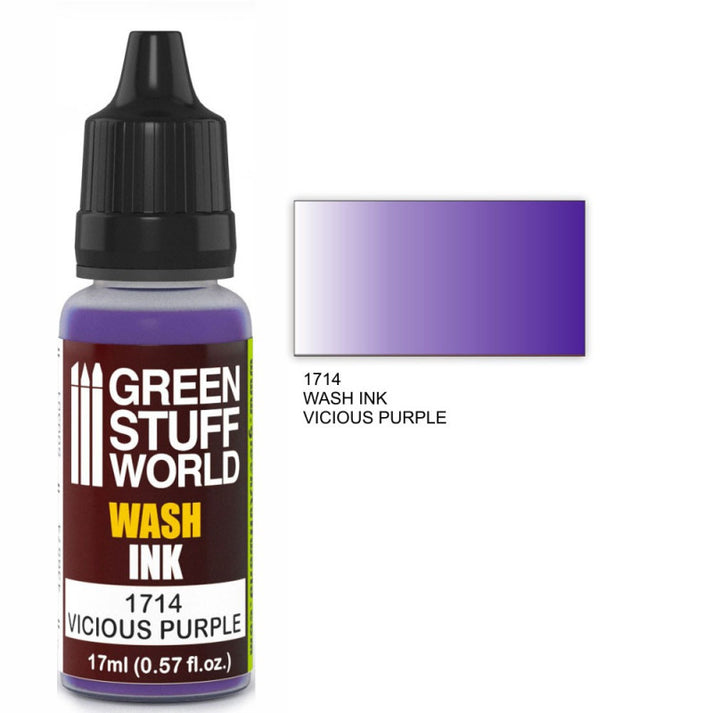 Green Stuff World Wash Ink Vicious Purple 17ml